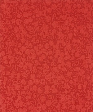 Liberty Fabrics - Watermelon Red Wiltshire Shadow Lasenby Quilting Cotton image number 0