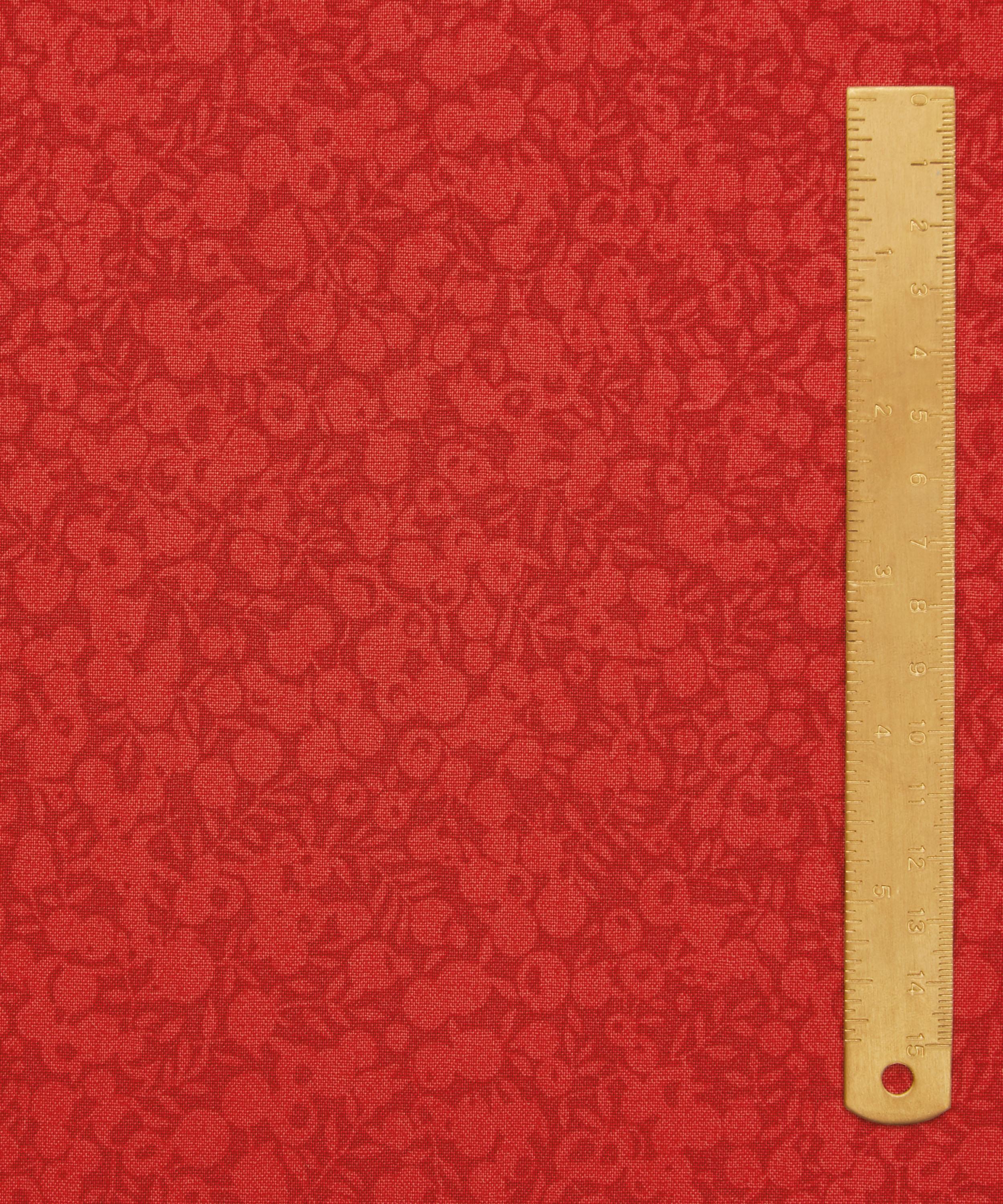 Liberty Fabrics - Watermelon Red Wiltshire Shadow Lasenby Quilting Cotton image number 4
