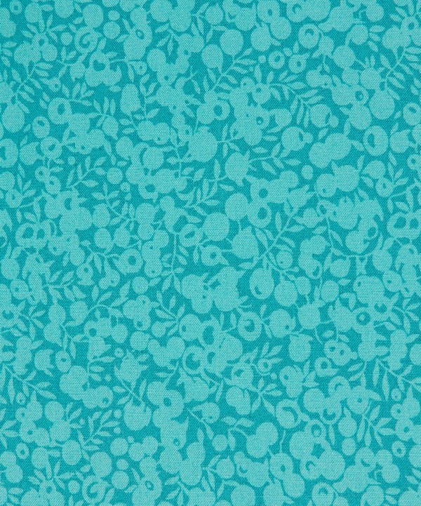 Liberty Fabrics - Turquoise Wiltshire Shadow Lasenby Quilting Cotton image number null