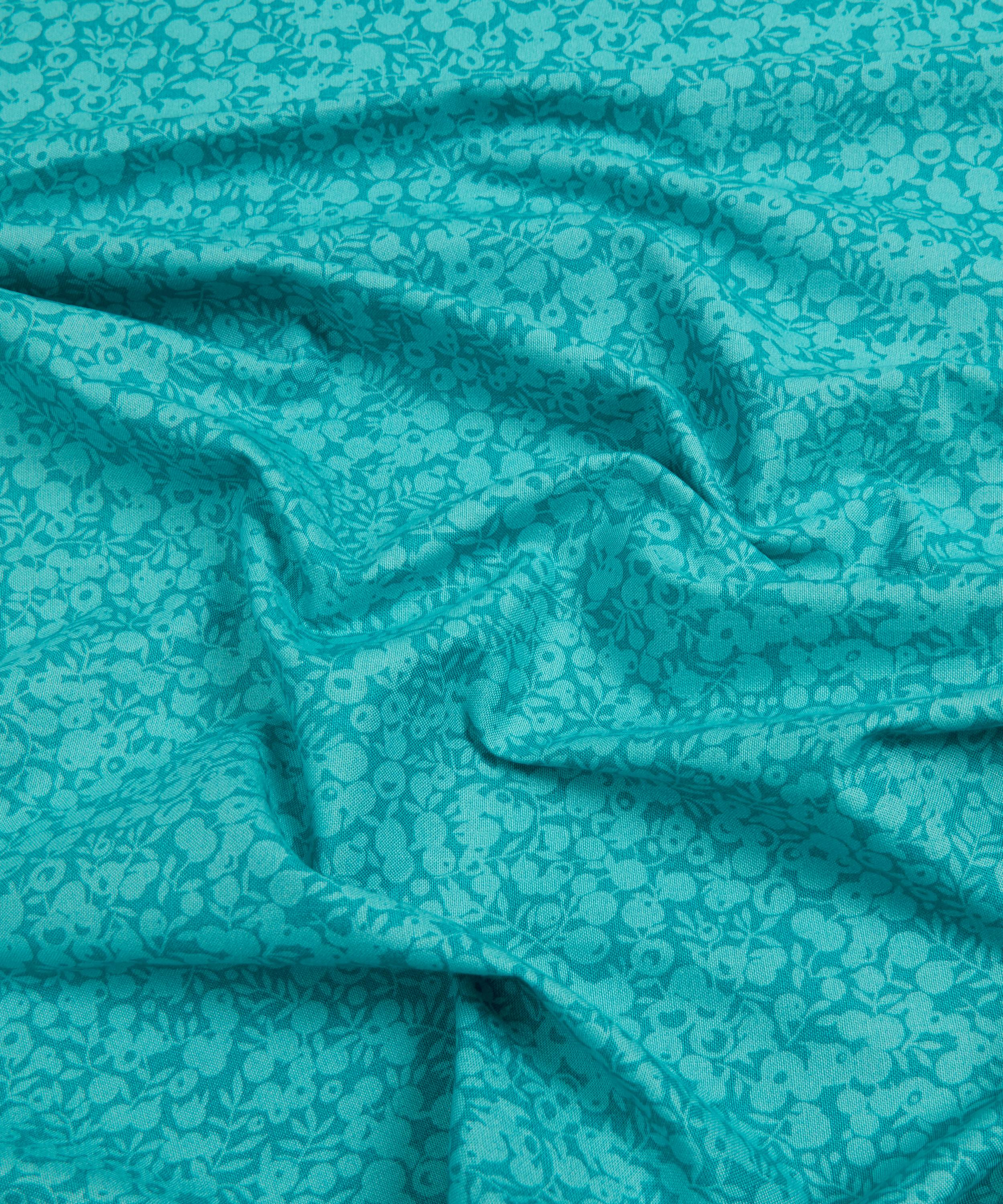 Liberty Fabrics - Turquoise Wiltshire Shadow Lasenby Quilting Cotton image number 3