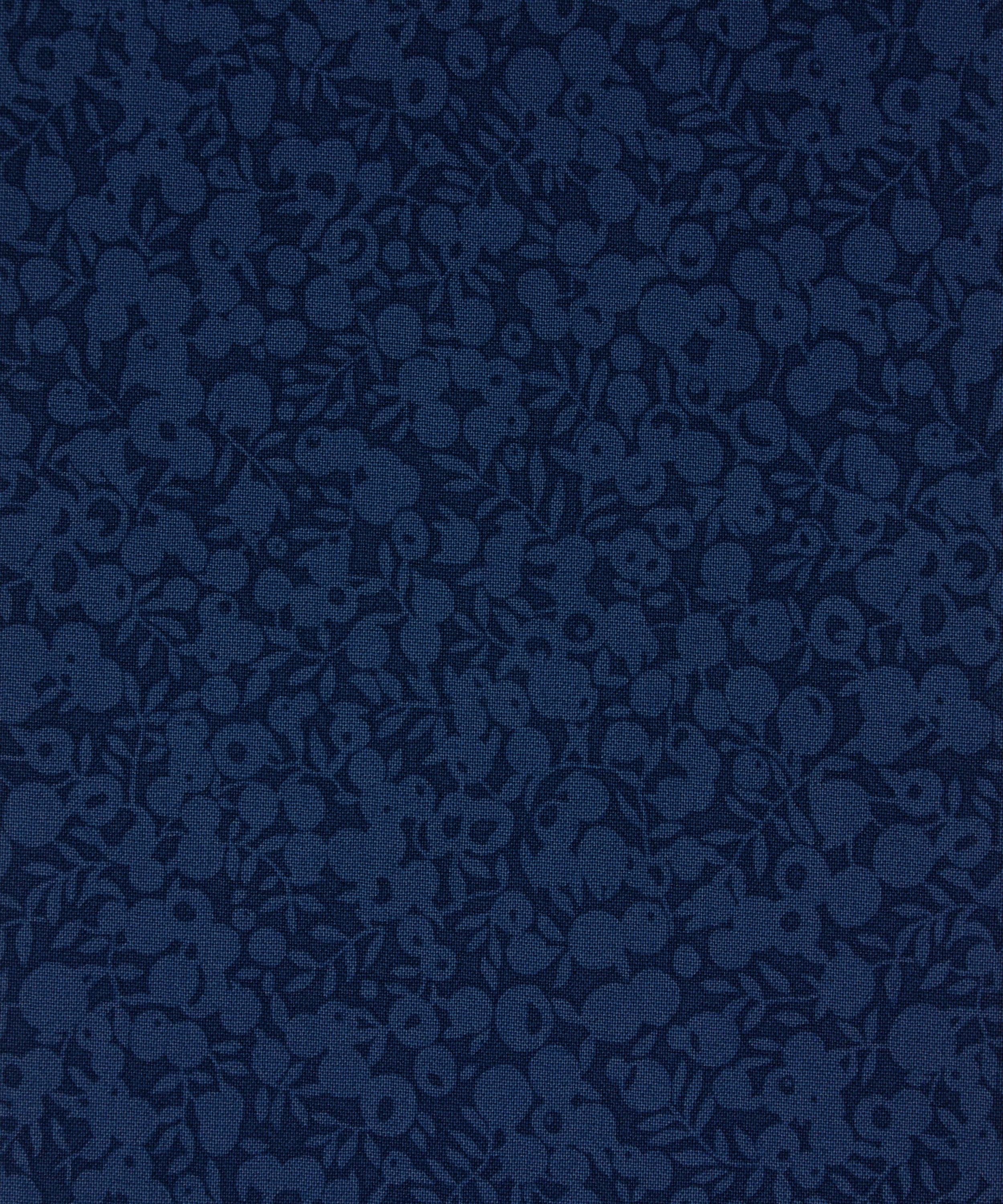 Liberty Fabrics - Royal Blue Wiltshire Shadow Lasenby Quilting Cotton image number 0