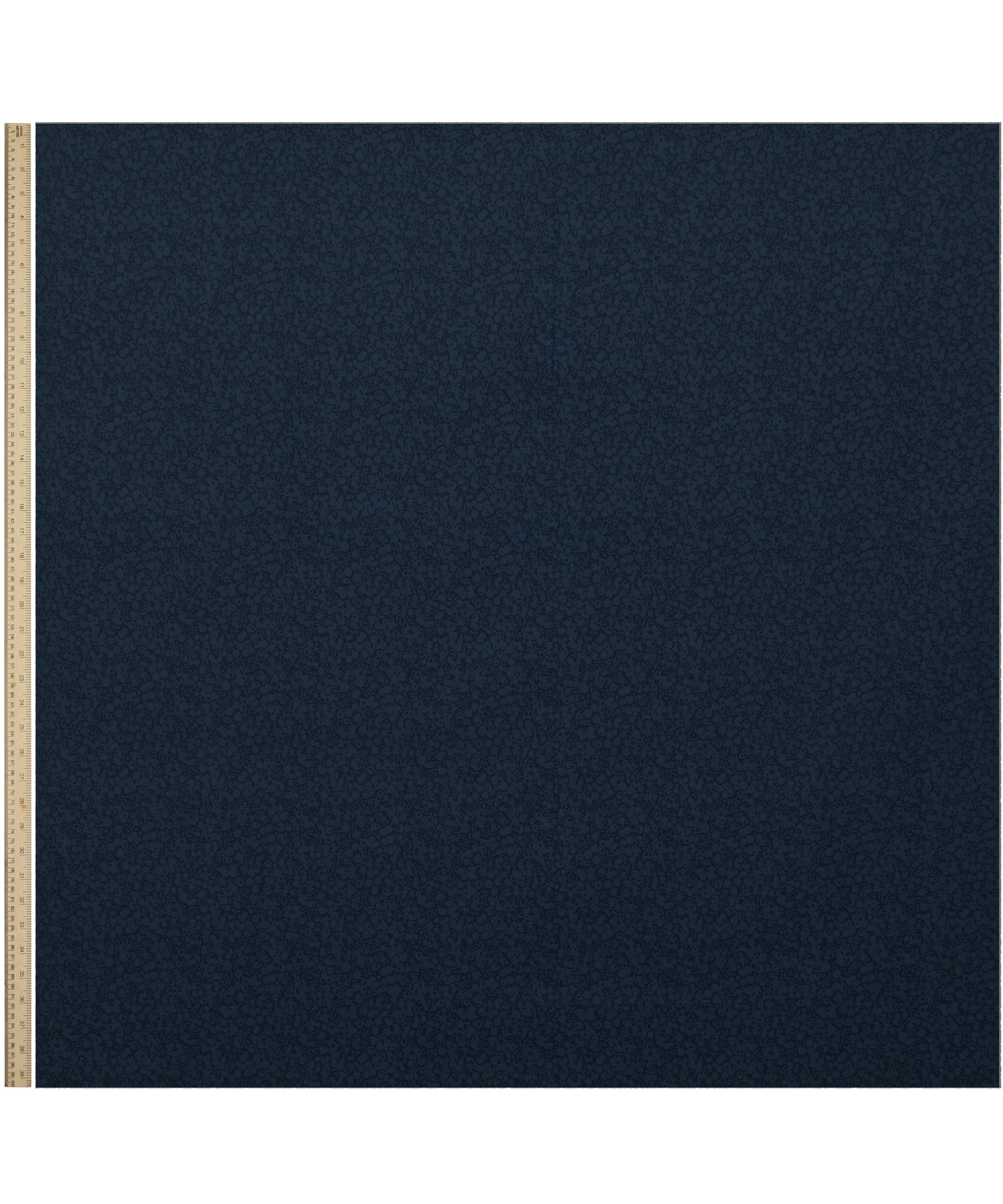 Liberty Fabrics - Navy Blue Wiltshire Shadow Lasenby Quilting Cotton image number 1