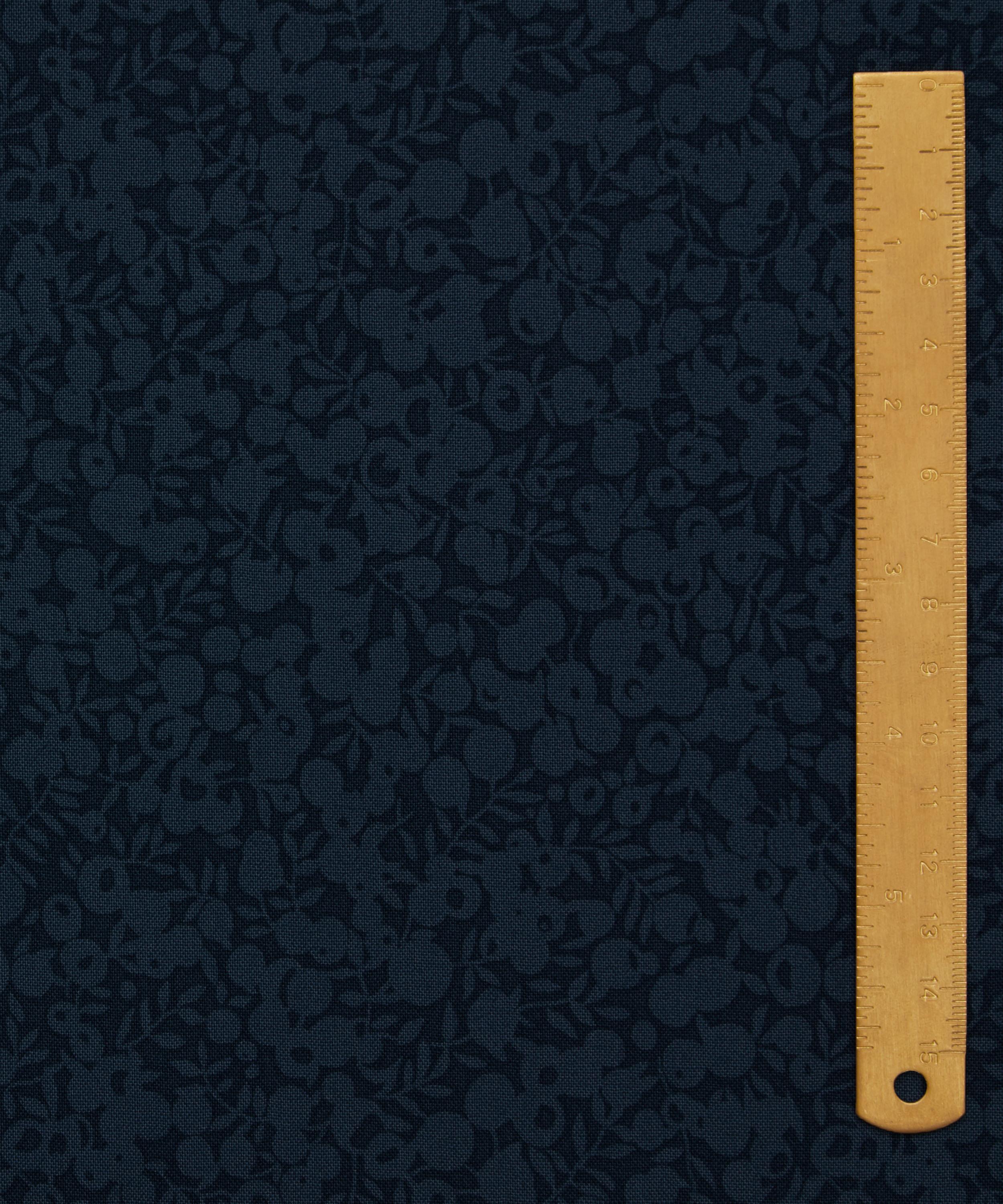 Liberty Fabrics - Navy Blue Wiltshire Shadow Lasenby Quilting Cotton image number 4