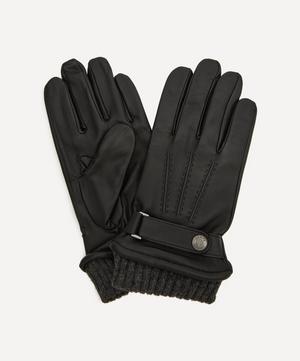 Dents - Henley Touchscreen Leather Knitted Cuff Gloves image number 0