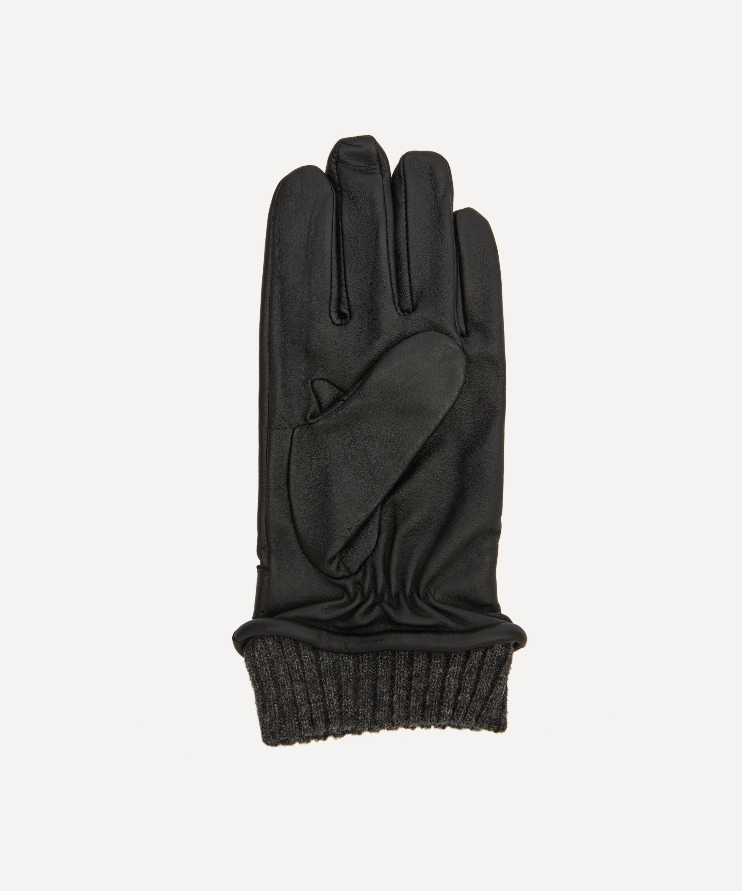 Dents - Henley Touchscreen Leather Knitted Cuff Gloves image number 1