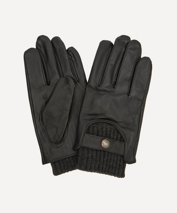 Dents - Buxton Touchscreen Leather Knitted Cuff Gloves image number null