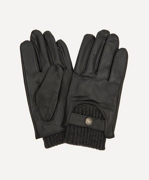 Dents - Buxton Touchscreen Leather Knitted Cuff Gloves image number 0