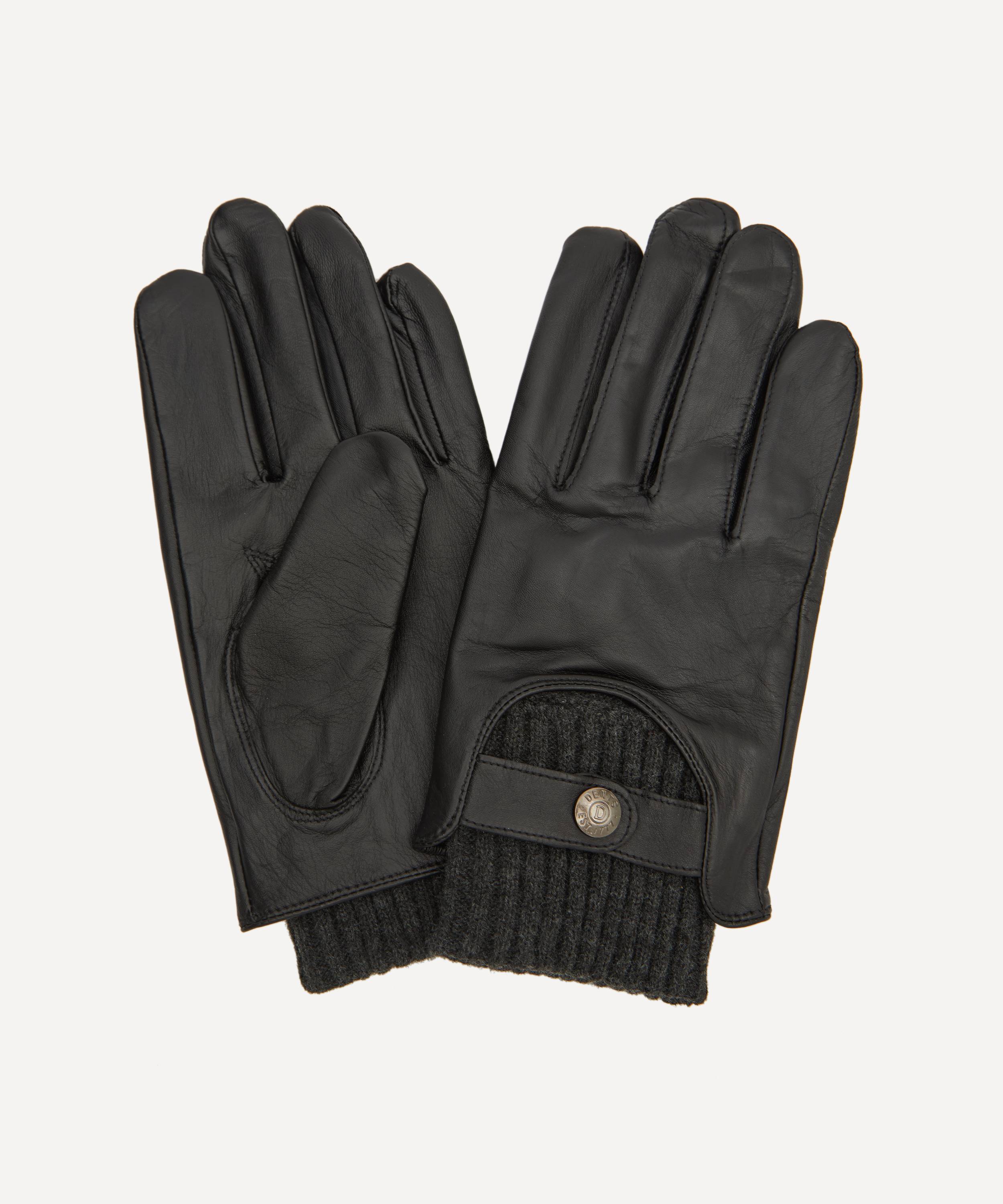 Dents Buxton Touchscreen Leather Knitted Cuff Gloves | Liberty