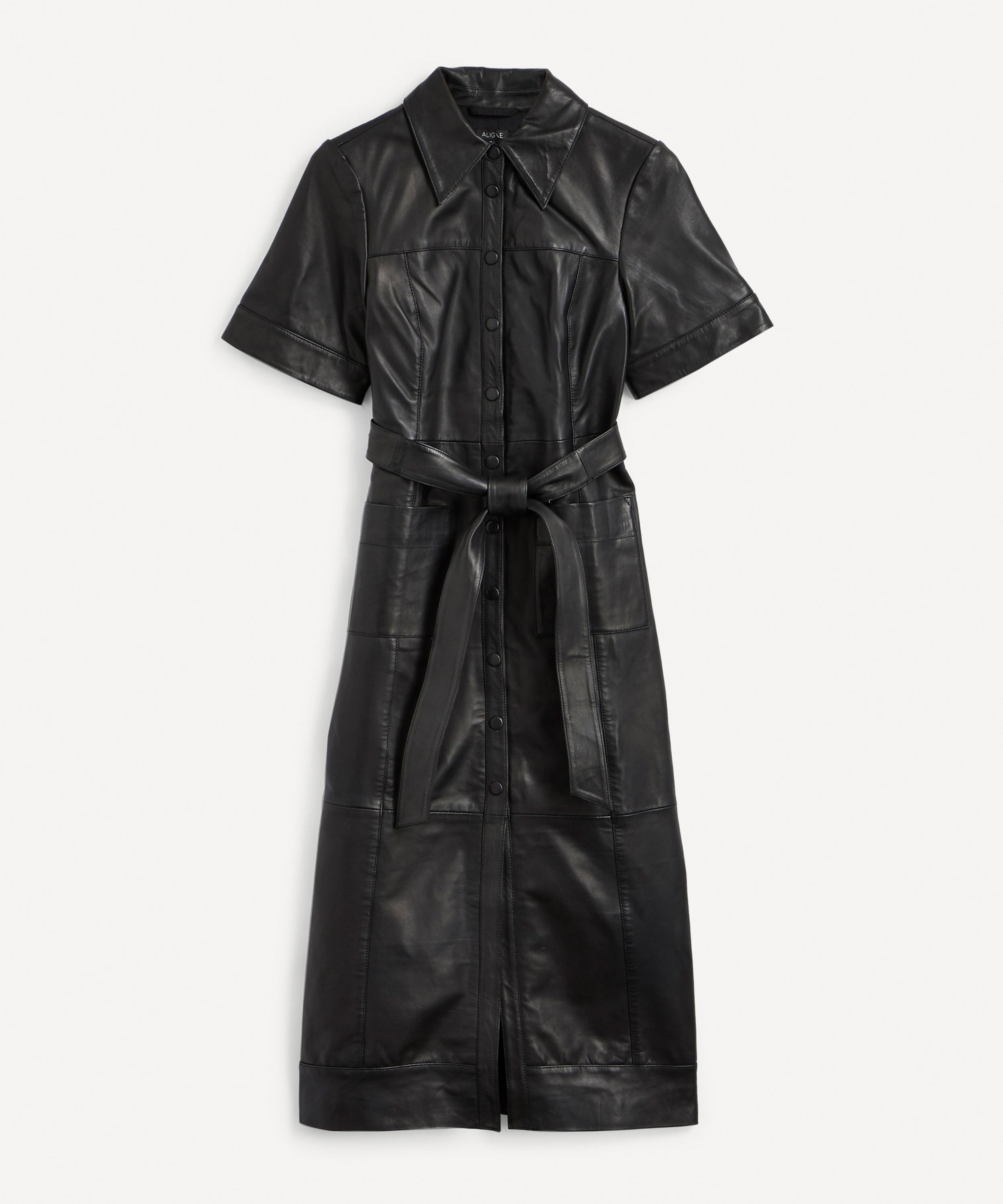 Aligne - Gitty Leather Shirt Dress image number 0