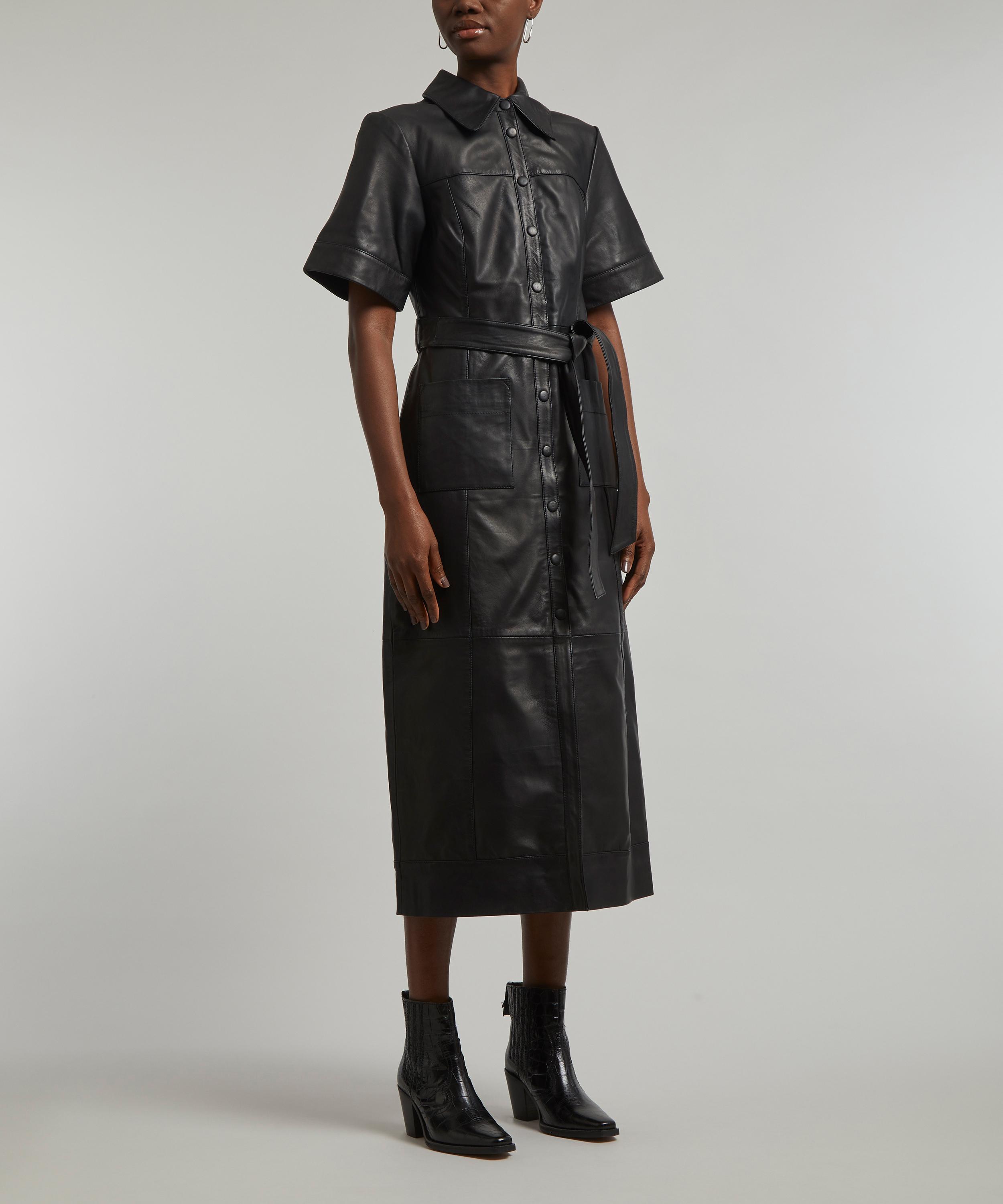 Aligne - Gitty Leather Shirt Dress image number 2
