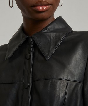 Aligne - Gitty Leather Shirt Dress image number 4