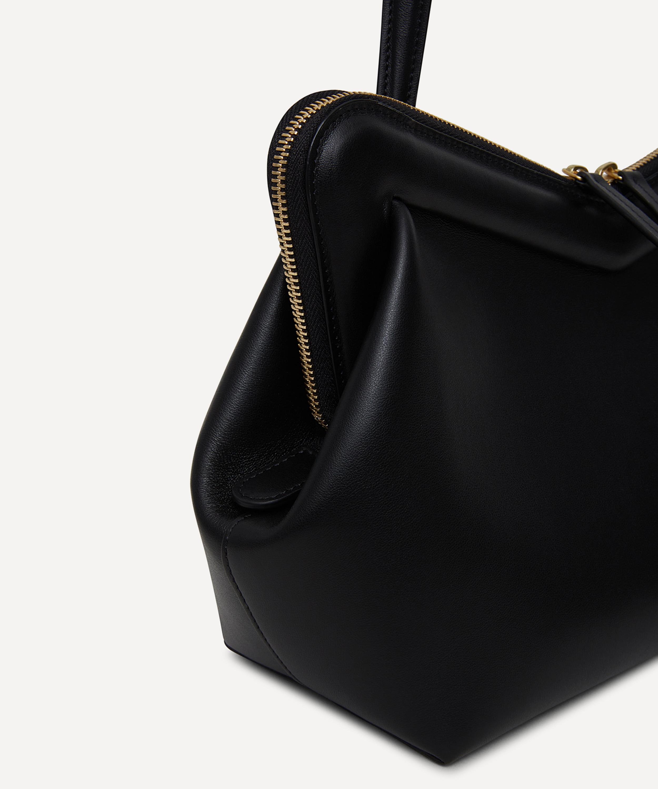 A Review Of Mansur Gavriel M Frame Leather Handbag