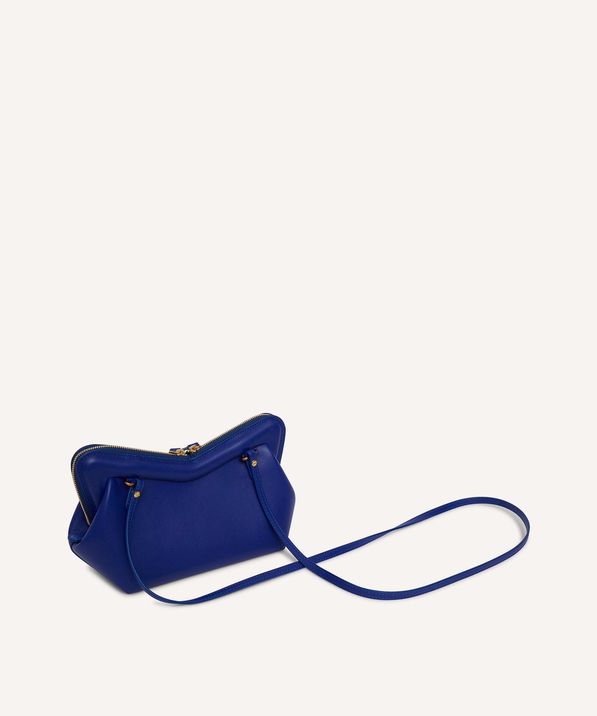 Mansur Gavriel - Double-Zip Black Leather Small Crossbody Bag