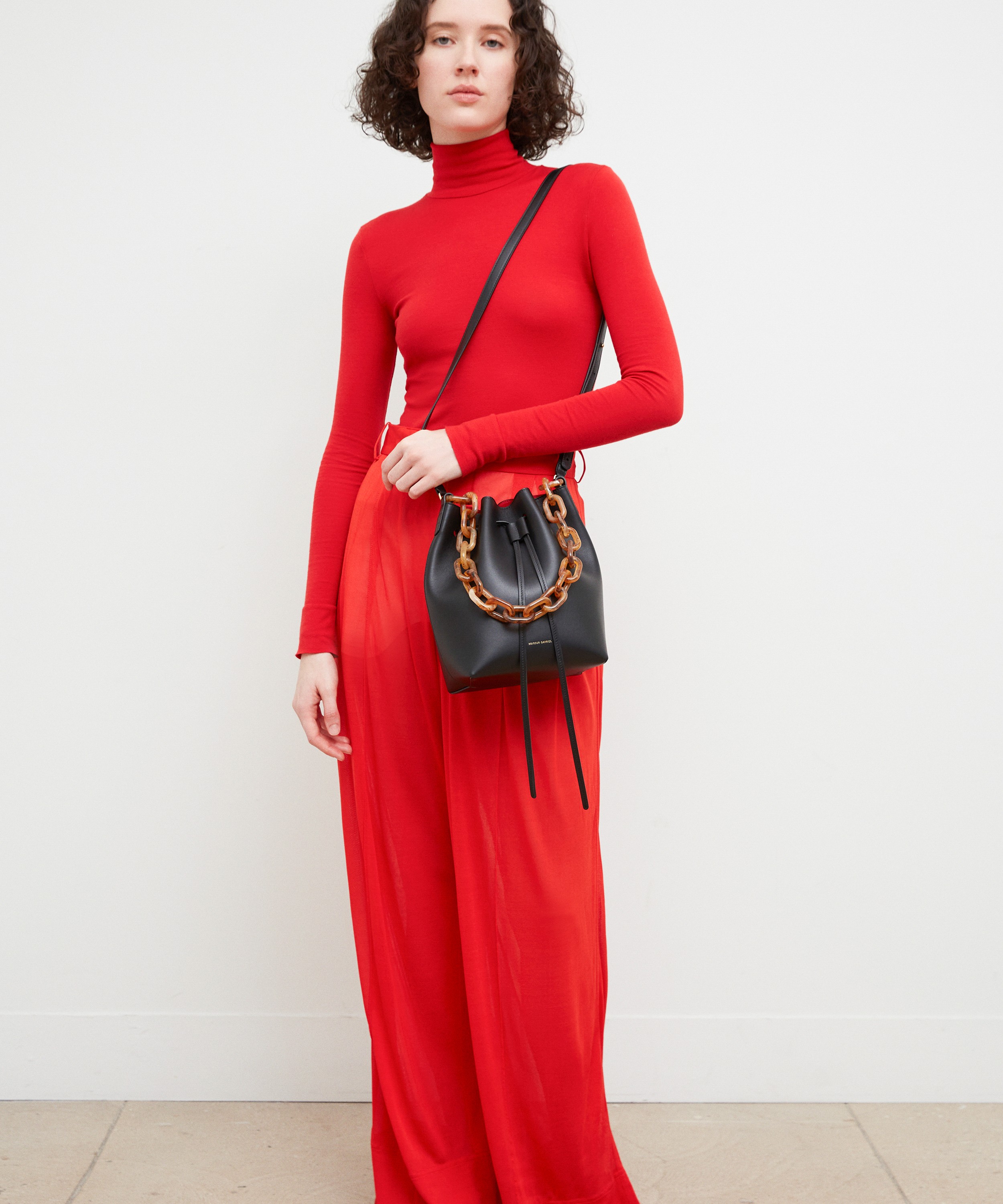 Mansur Gavriel Textured-finish Lady Crossbody Bag In Cosmos