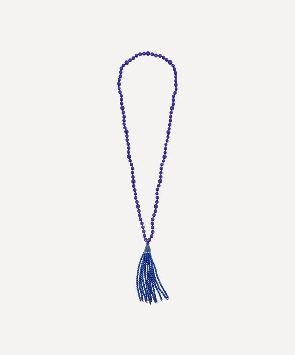 Kenneth Jay Lane - Lapis Glass Bead Necklace image number null