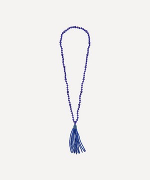 Kenneth Jay Lane - Lapis Glass Bead Necklace image number 0