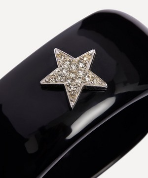 Kenneth Jay Lane - 22ct Gold-Plated Narrow Crystal Star Cuff Bracelet image number 2