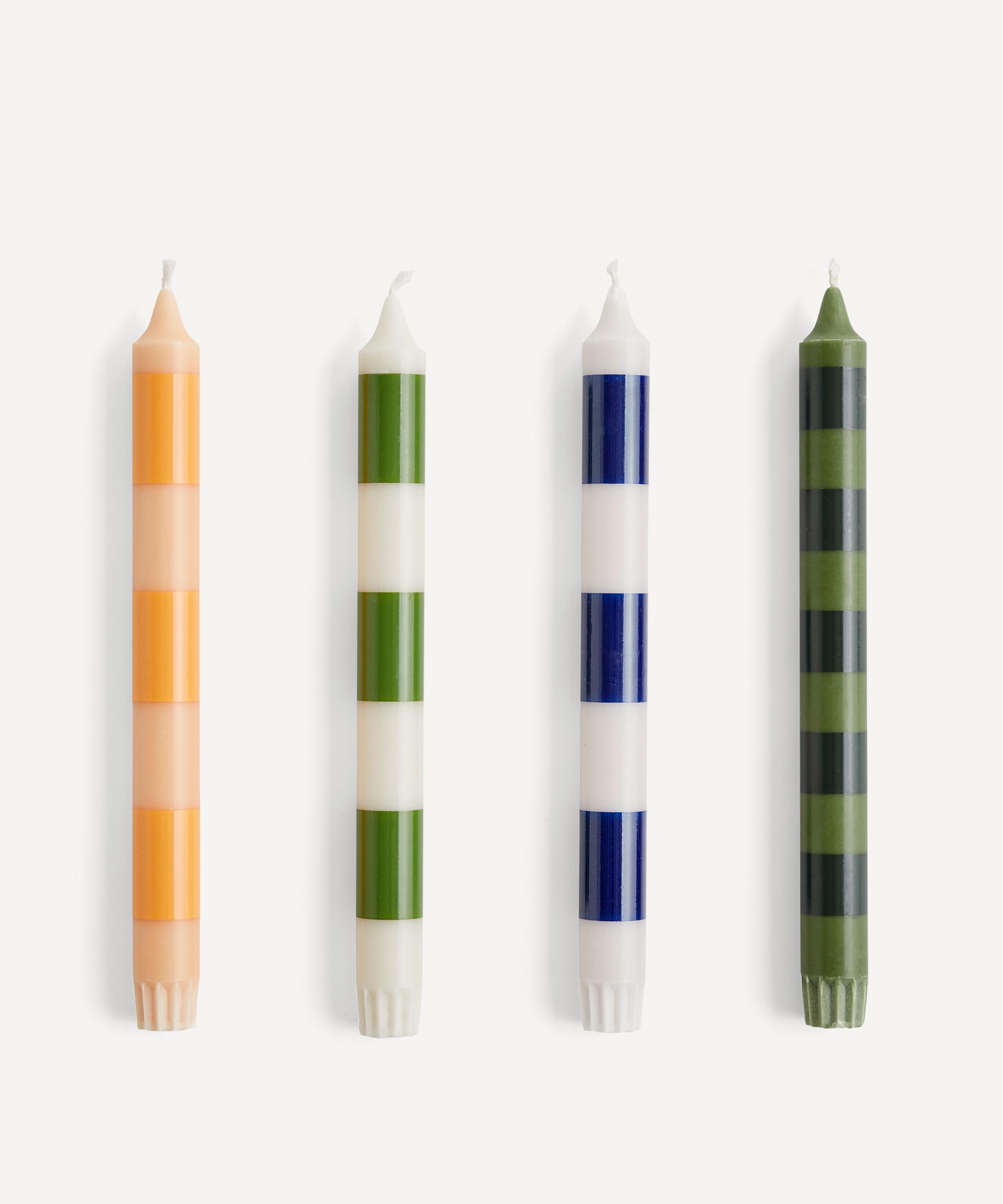 Hay - Stripe Candles Set of Four image number 0