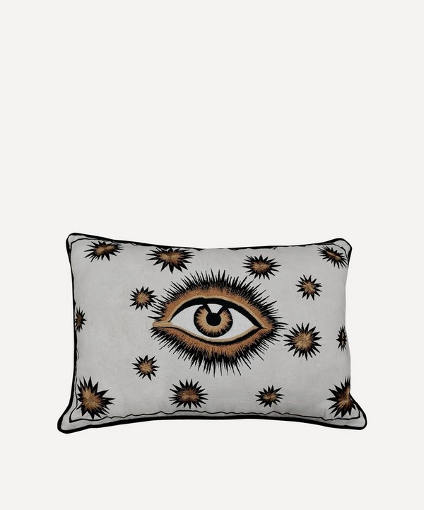 Les Ottomans - Cotton Hand-Embroidered Eye Cushion image number null