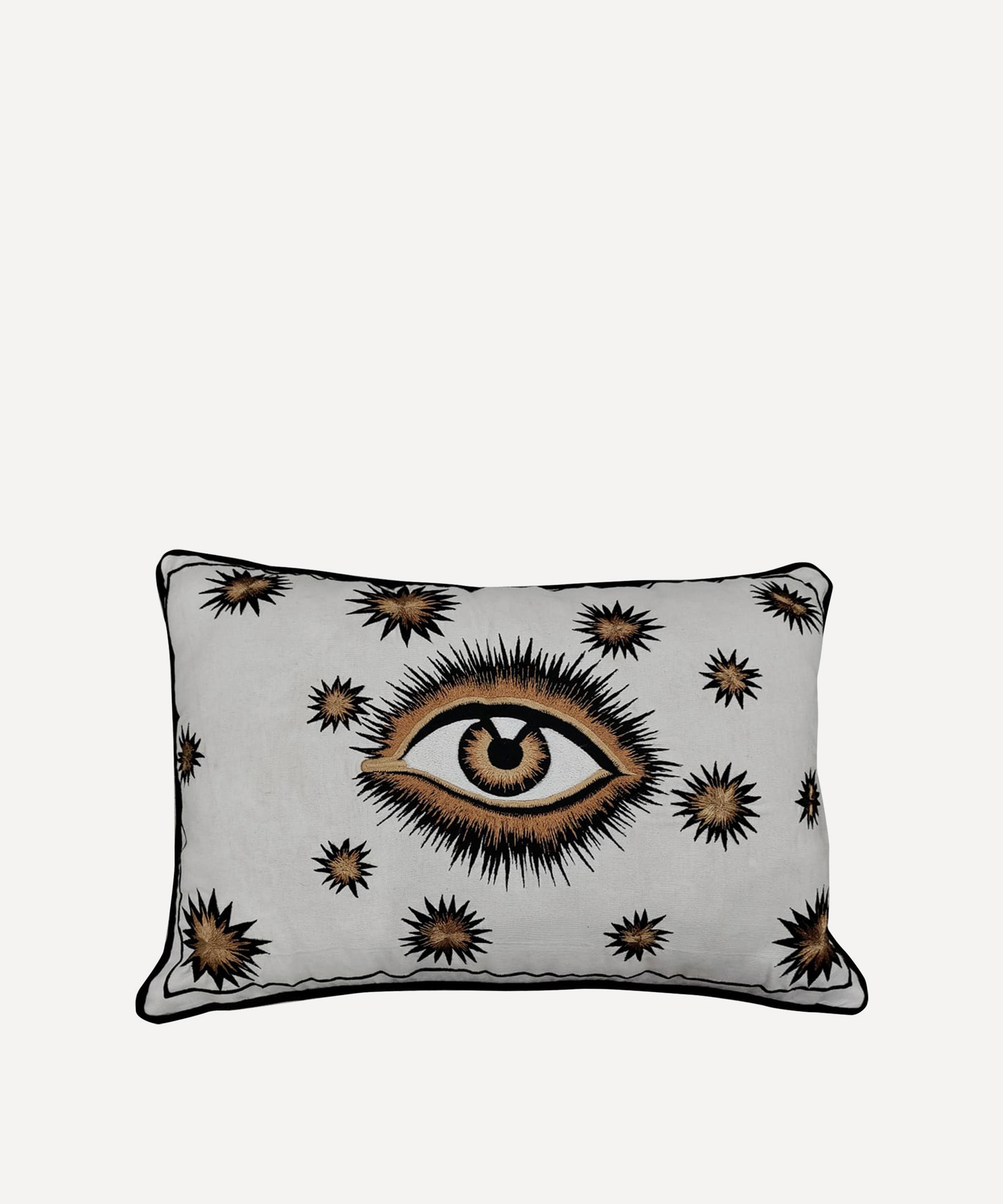 Les Ottomans - Cotton Hand-Embroidered Eye Cushion image number 0