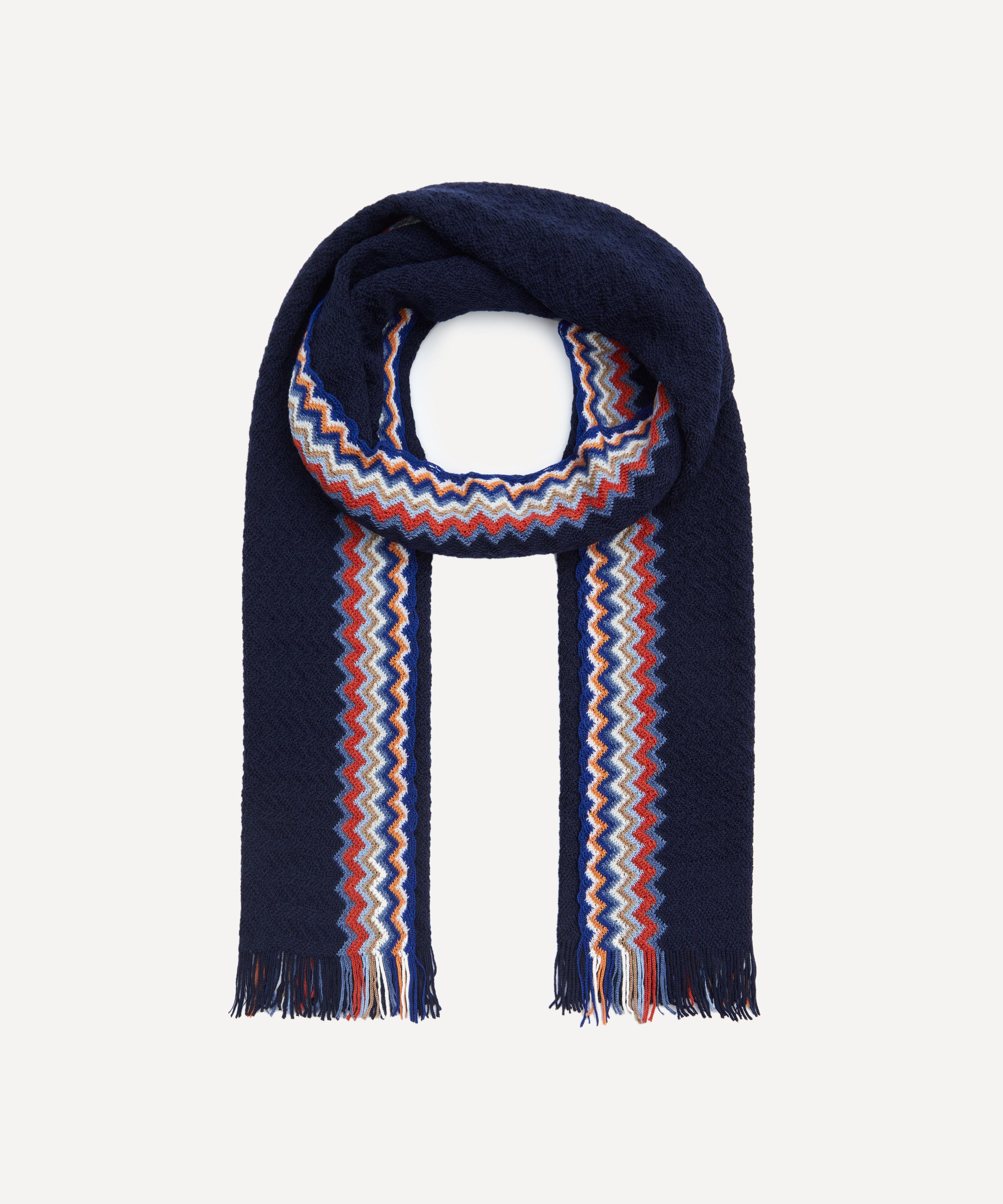 Missoni - Zig-Zag Trim Wool Scarf image number 0