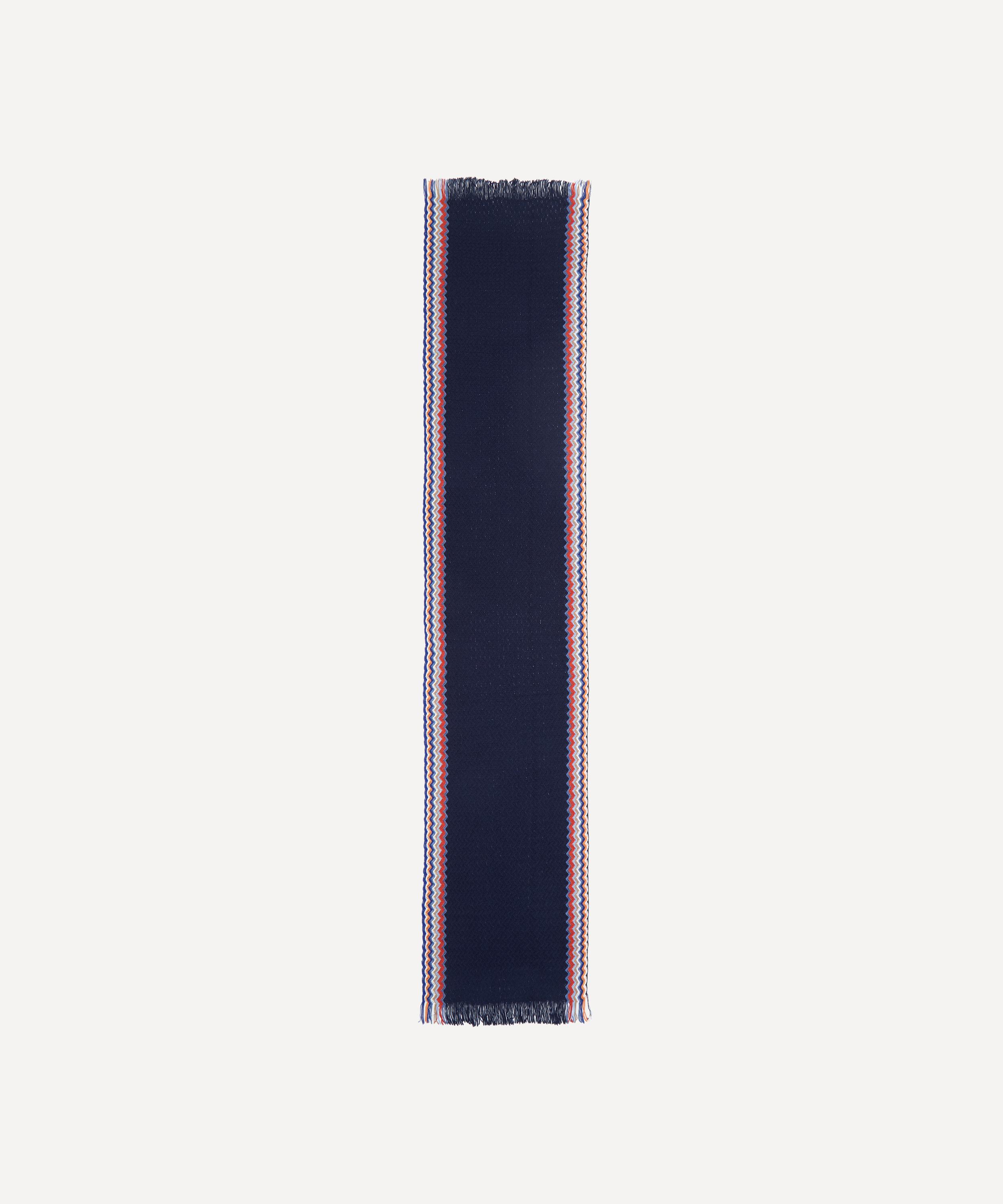 Missoni - Zig-Zag Trim Wool Scarf image number 1