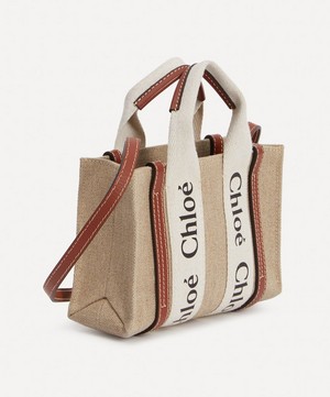 Chloé - Mini Woody Canvas Tote Bag image number 2