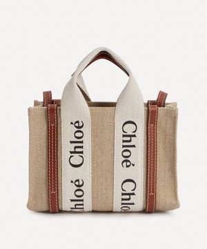 Chloé - Mini Woody Canvas Tote Bag image number 3