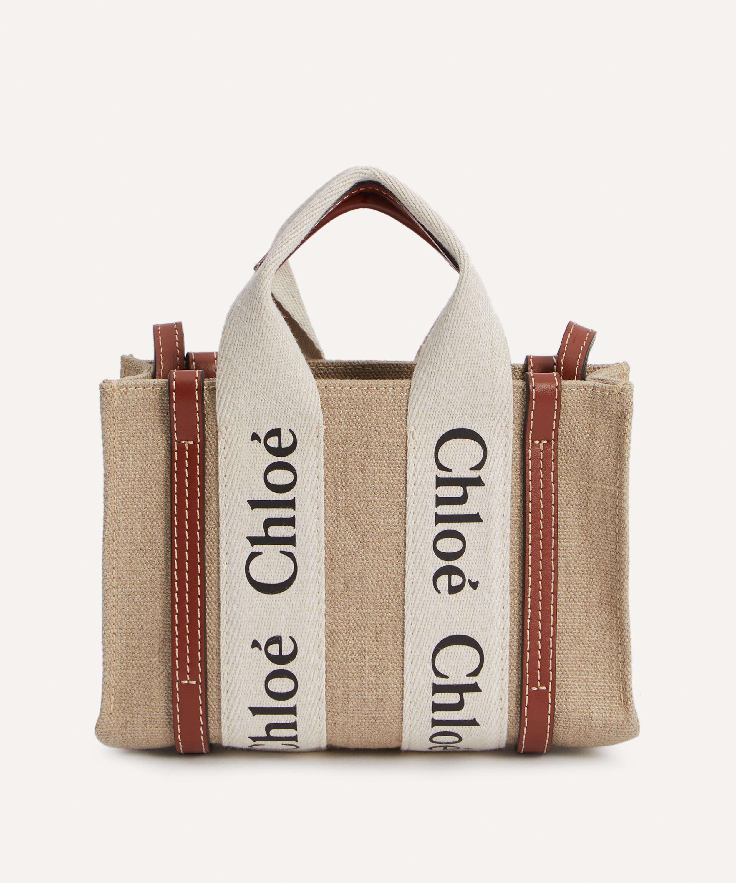 Chloé - Mini Woody Canvas Tote Bag image number 3