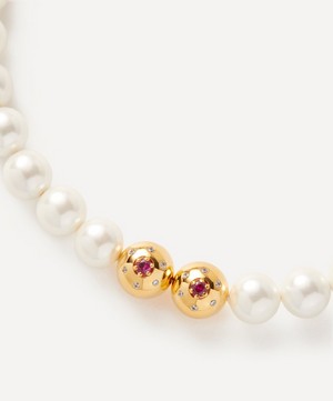 Anissa Kermiche - 18ct Gold-Plated Titillate Pearl Necklace image number 2