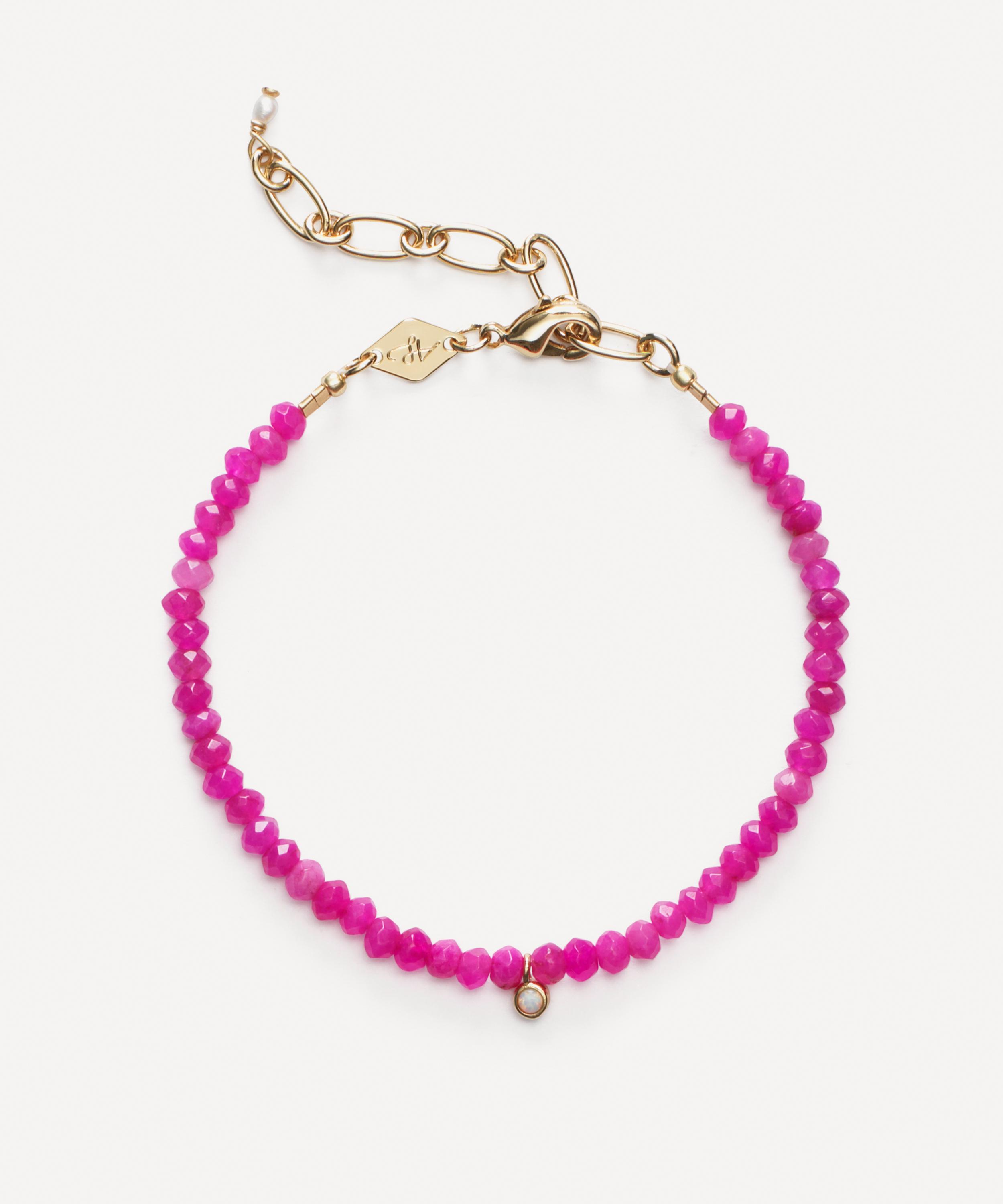 ANNI LU - 18ct Gold-Plated Pump Up the Jam Bead Bracelet image number 0