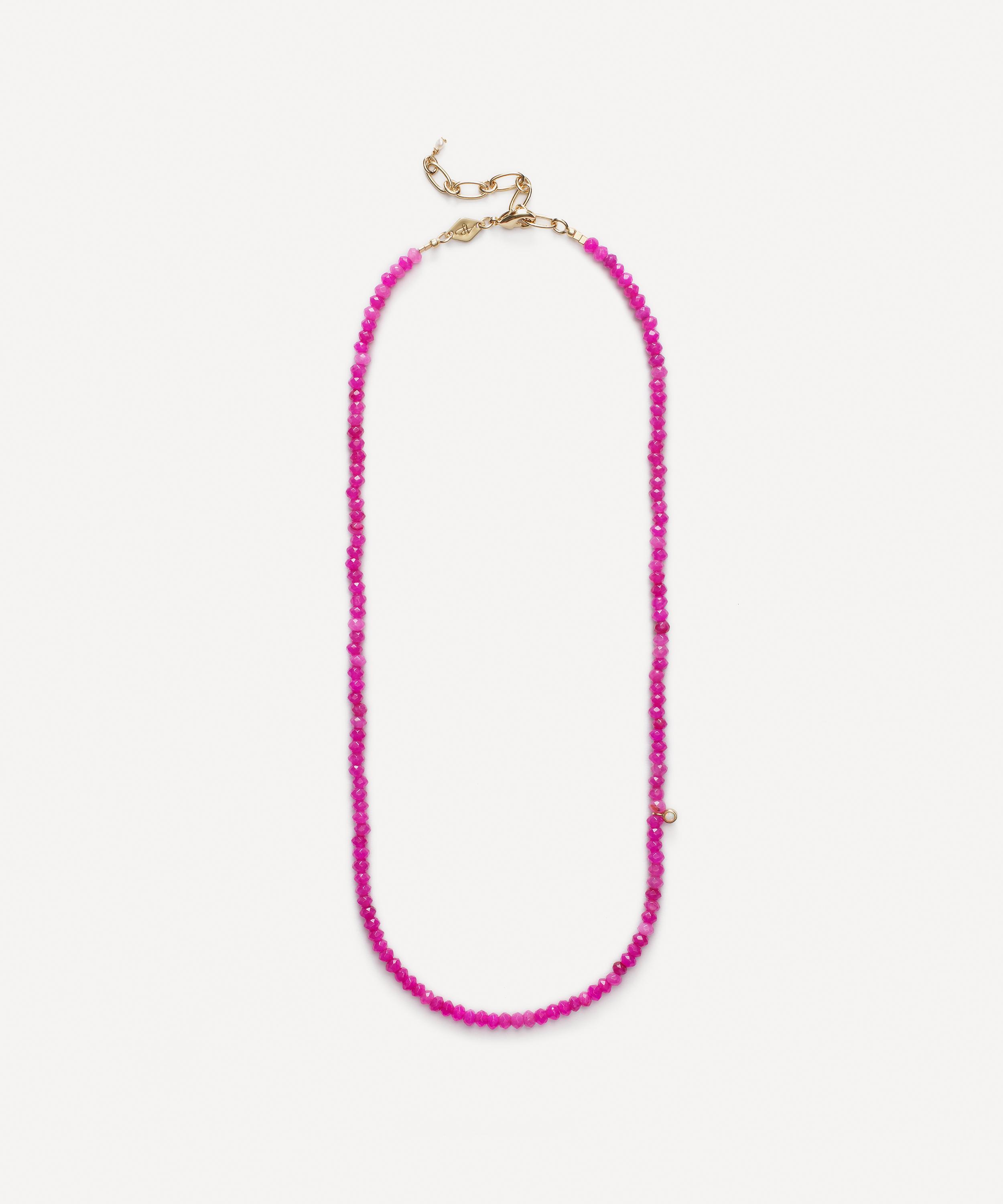 ANNI LU - 18ct Gold-Plated Pump Up the Jam Bead Necklace
