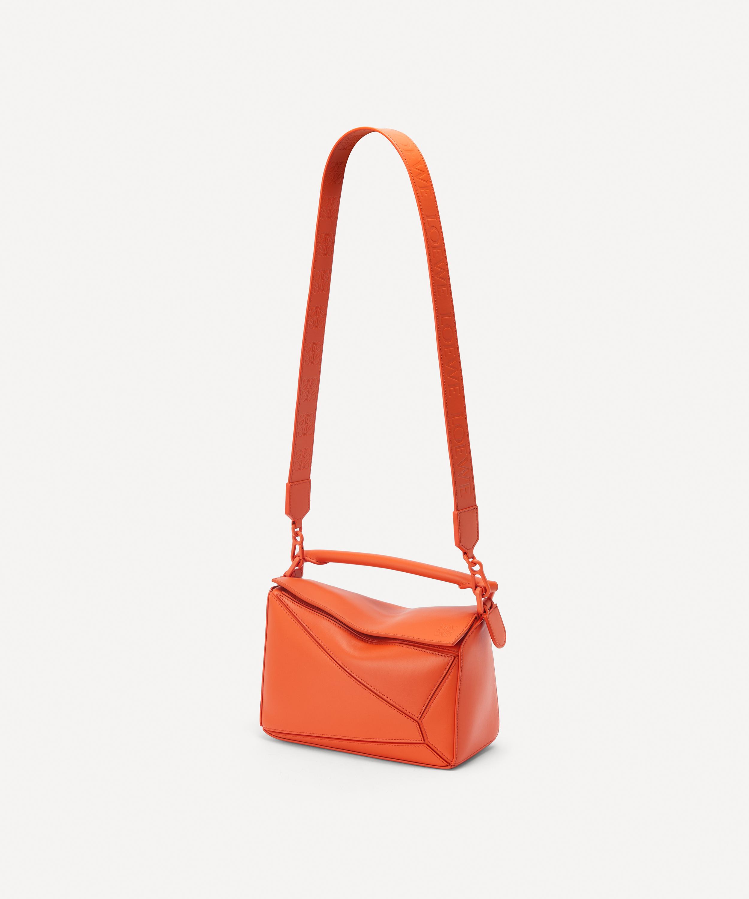 Loewe Mini Puzzle Satin Leather Shoulder Bag