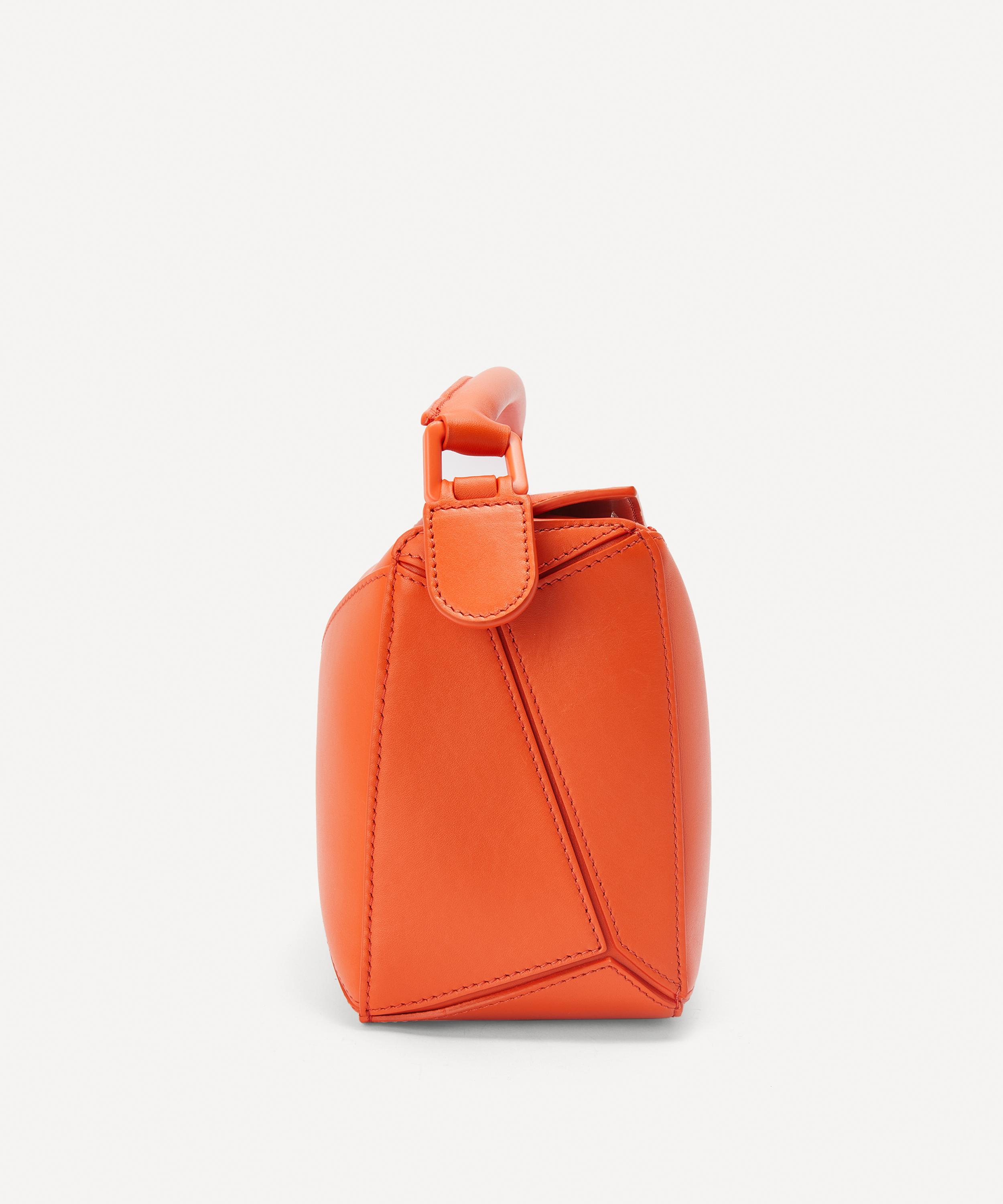 Loewe Mini Puzzle Satin Leather Shoulder Bag