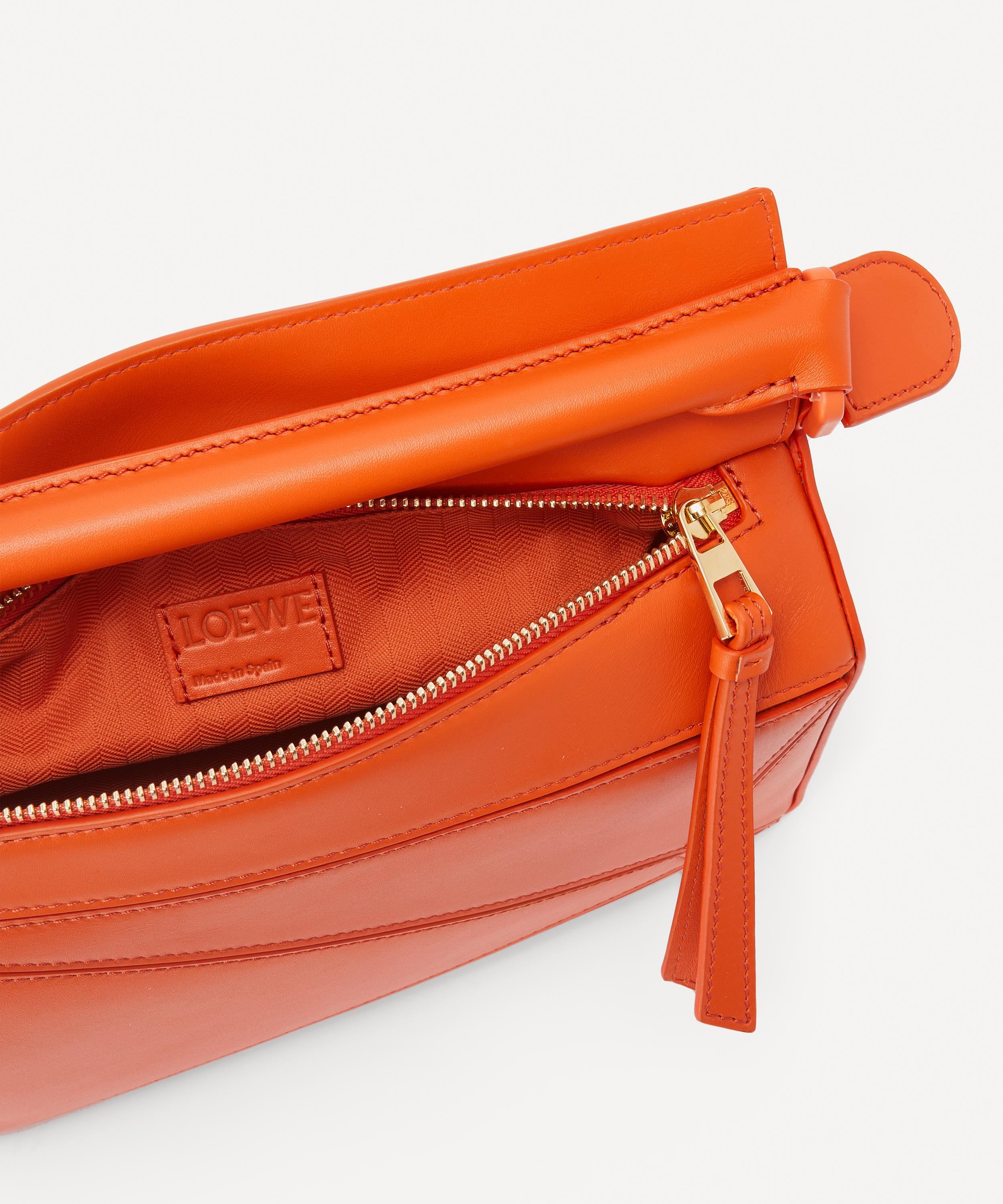 Loewe Mini Puzzle Satin Leather Shoulder Bag