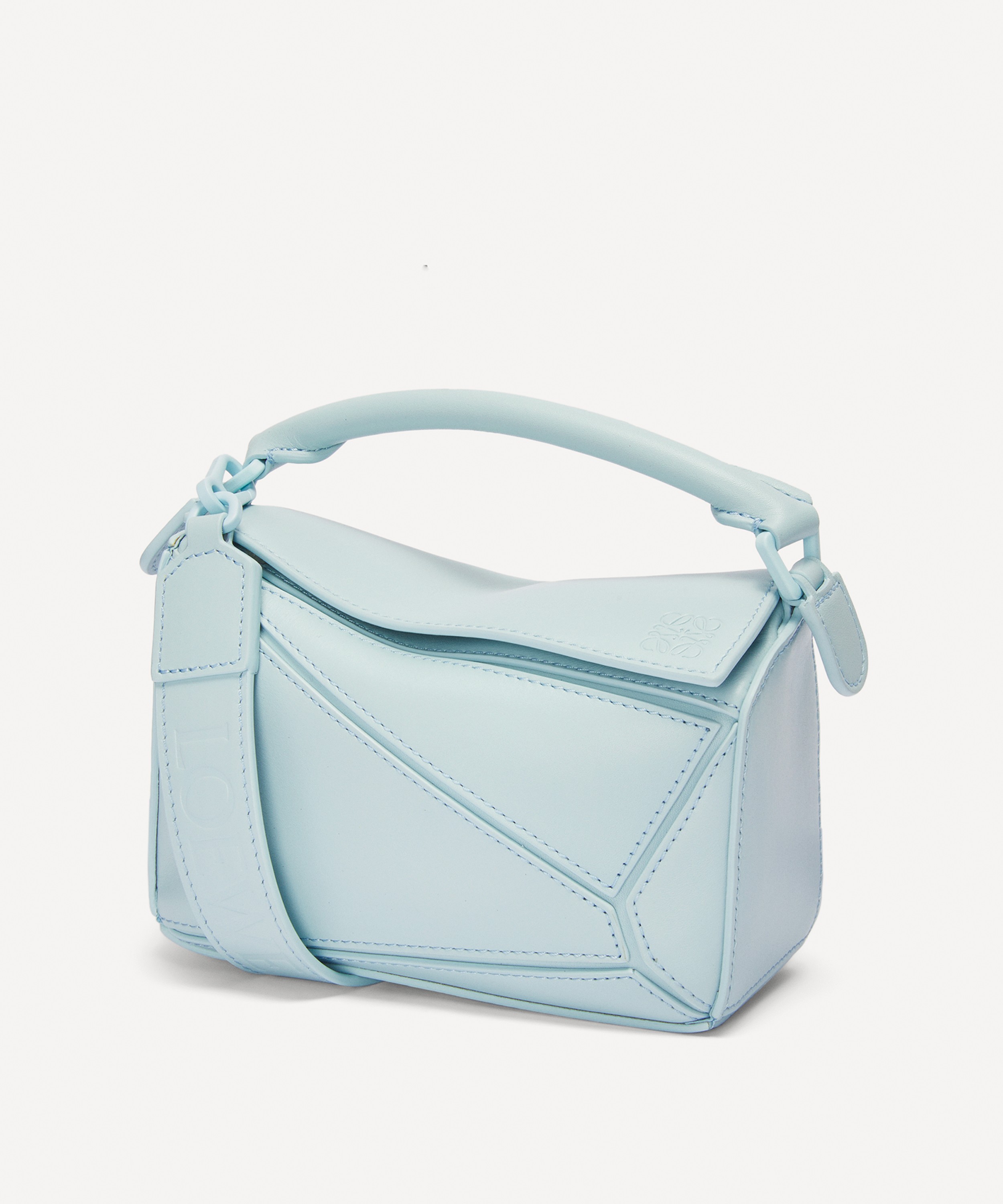Loewe Small Puzzle Satin Leather Shoulder Bag