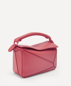 Loewe - Mini Puzzle Satin Leather Shoulder Bag image number 3