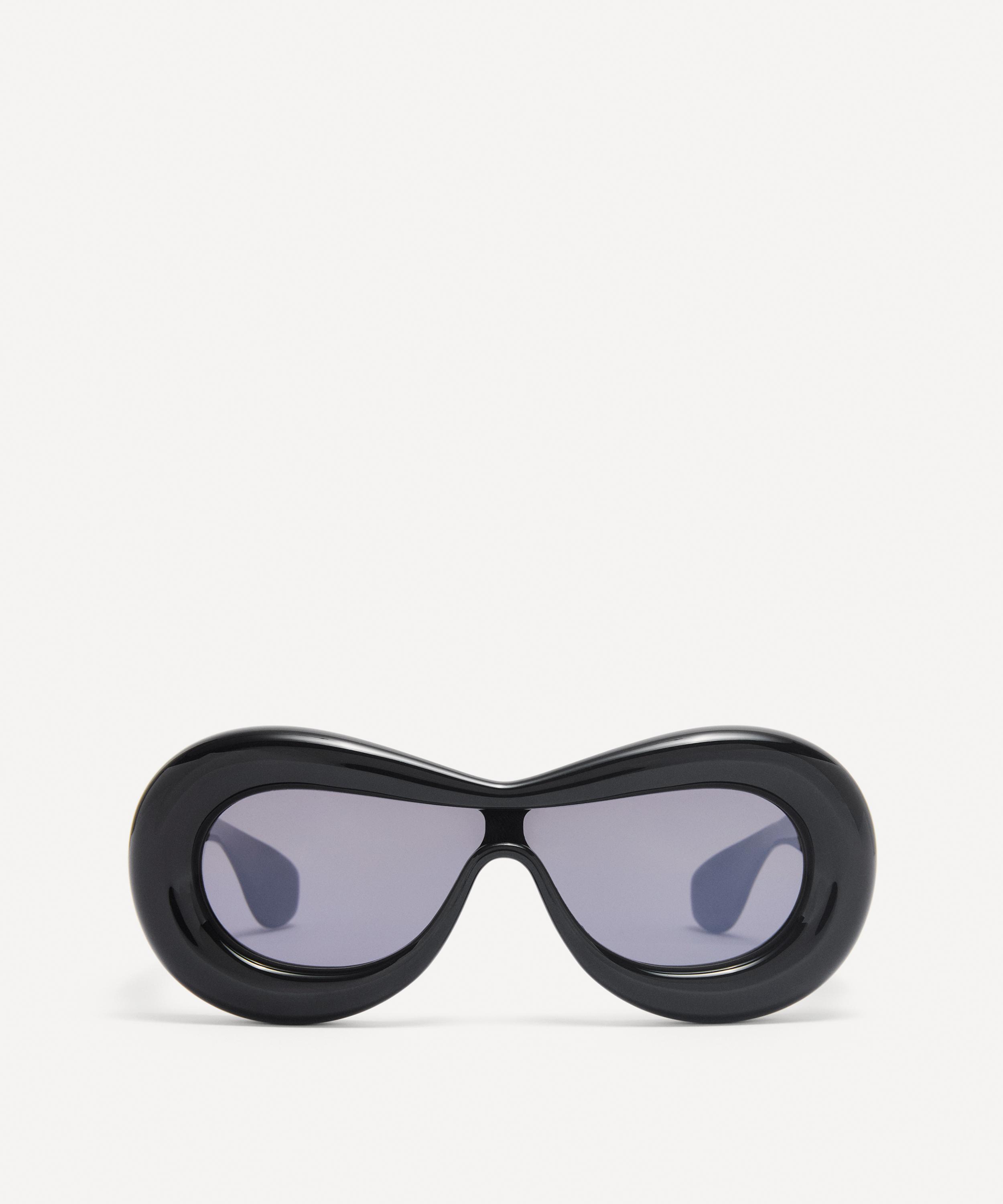 Bottega Veneta Exclusive Fashion Show Acetate Wrap-around Sunglasses in  Black