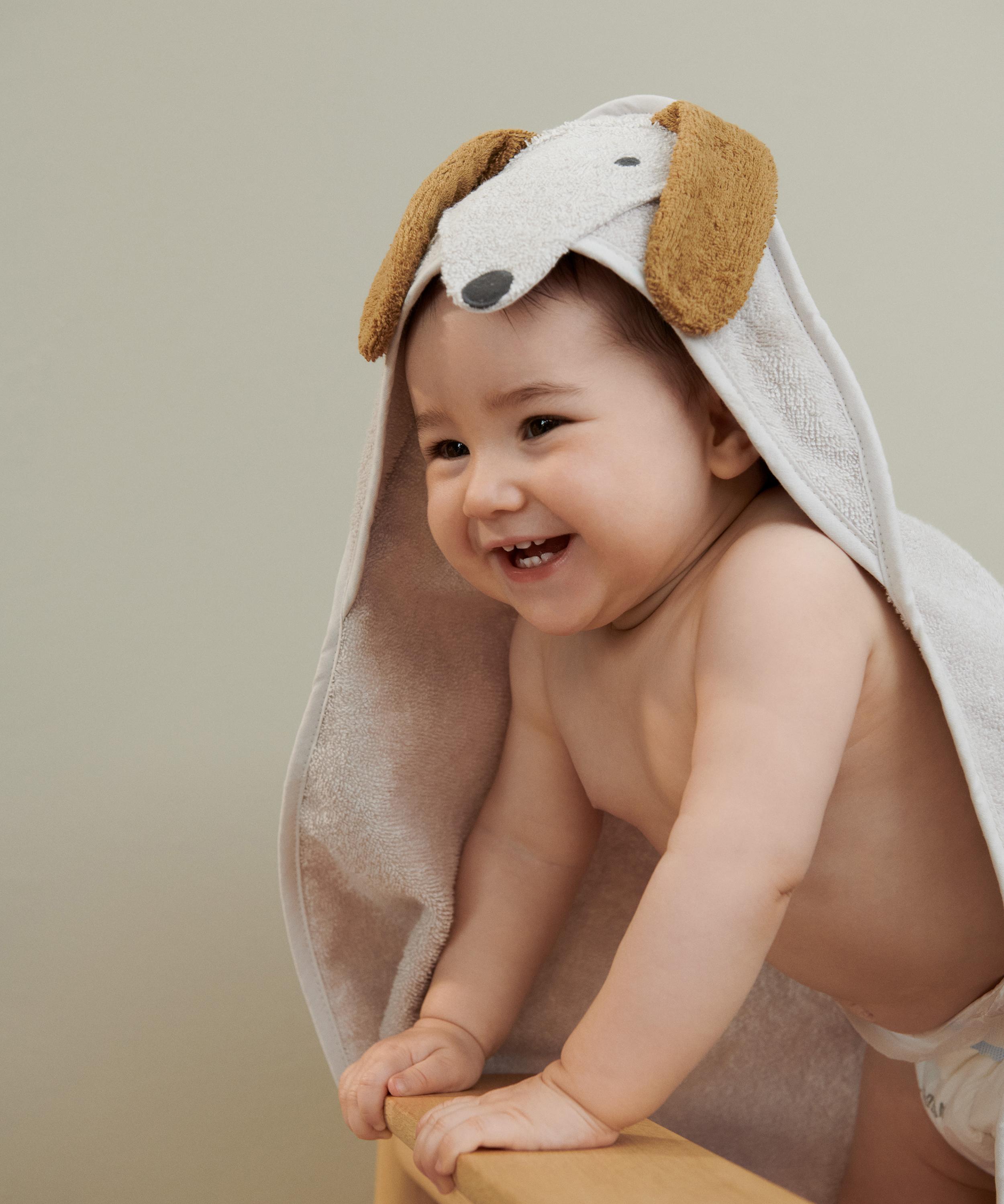 Puppy hooded hot sale towel