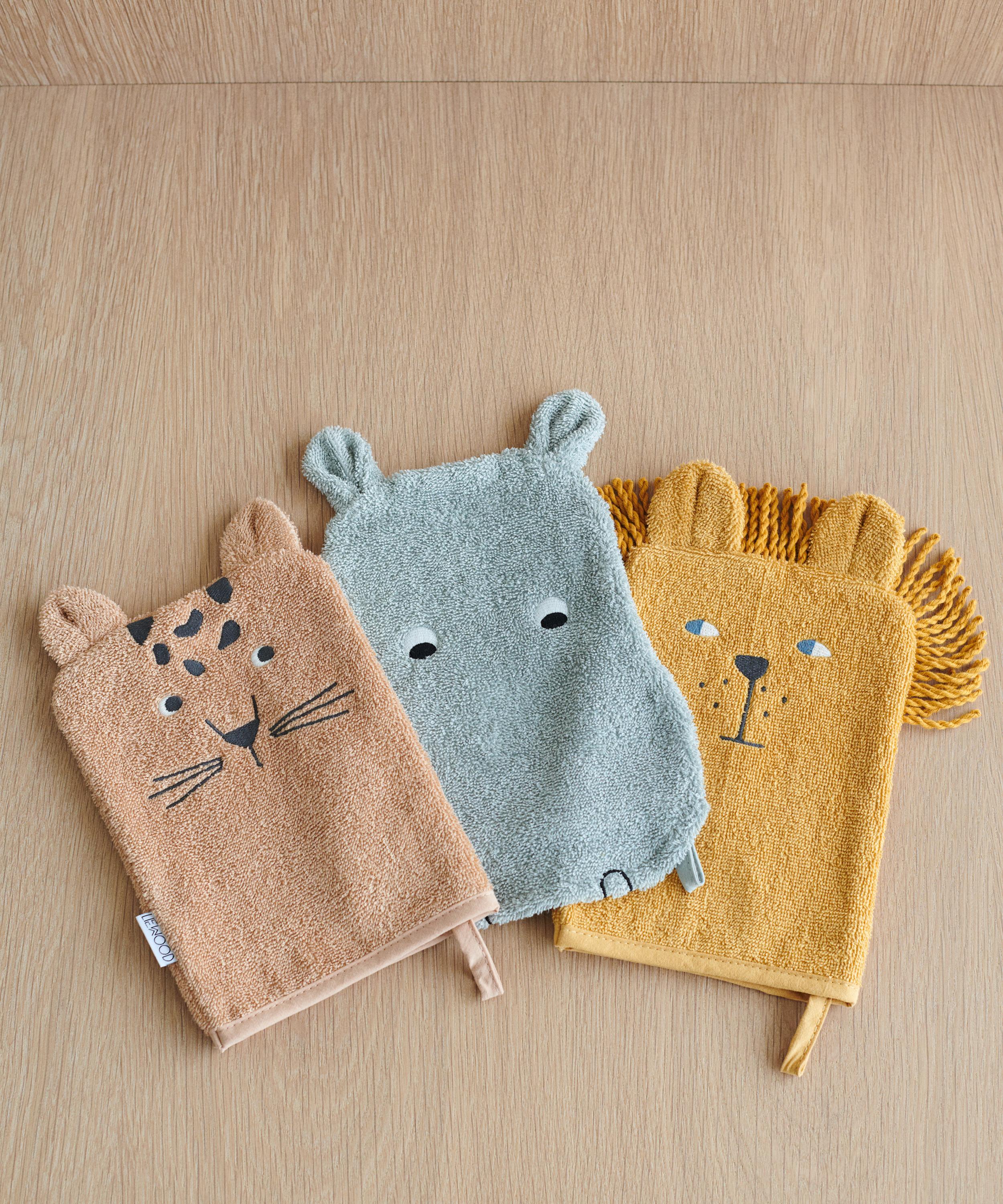 Liewood - Sylvester Washcloth Safari Mix Pack of Three image number 1