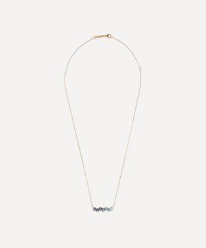 Suzanne Kalan - 14ct Gold Multi-Stone Bar Pendant Necklace image number 0
