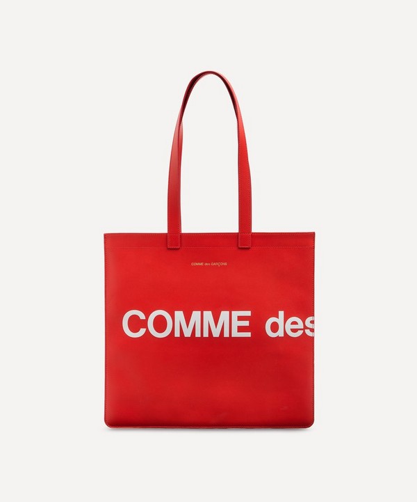 Comme Des Garçons - Leather Logo Tote Bag image number null
