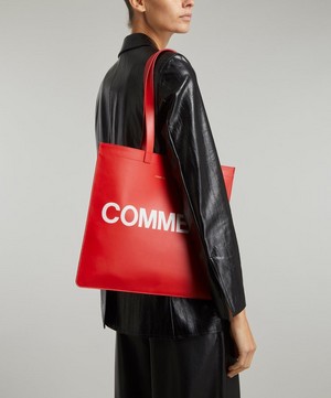 Comme Des Garçons - Leather Logo Tote Bag image number 1