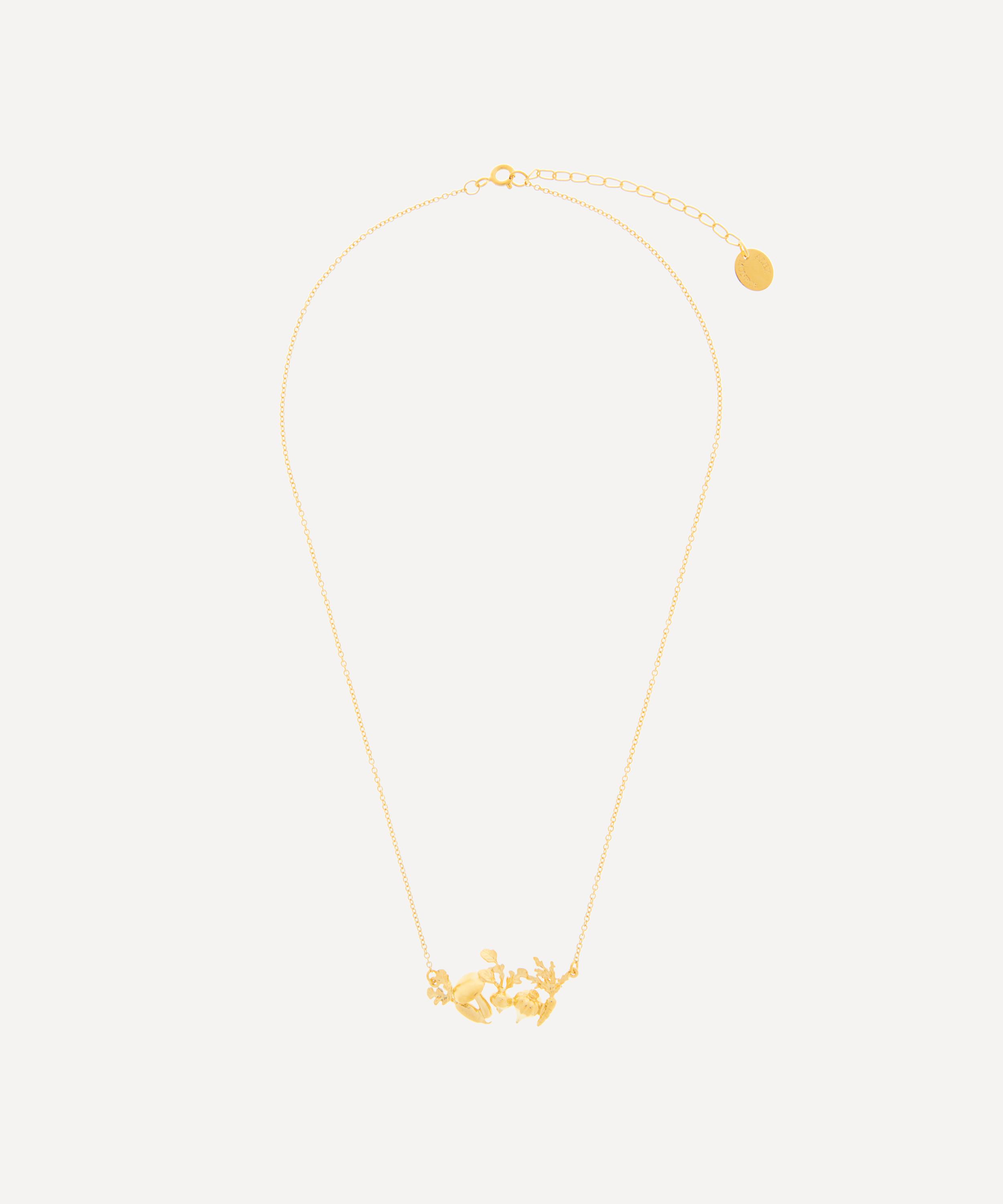 Alex Monroe - 22ct Gold-Plated Vegetable Medley Pendant Necklace image number 2