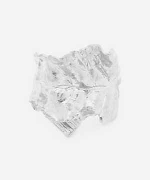Alex Monroe - Sterling Silver Wrapped Chard Leaf Ring image number 0
