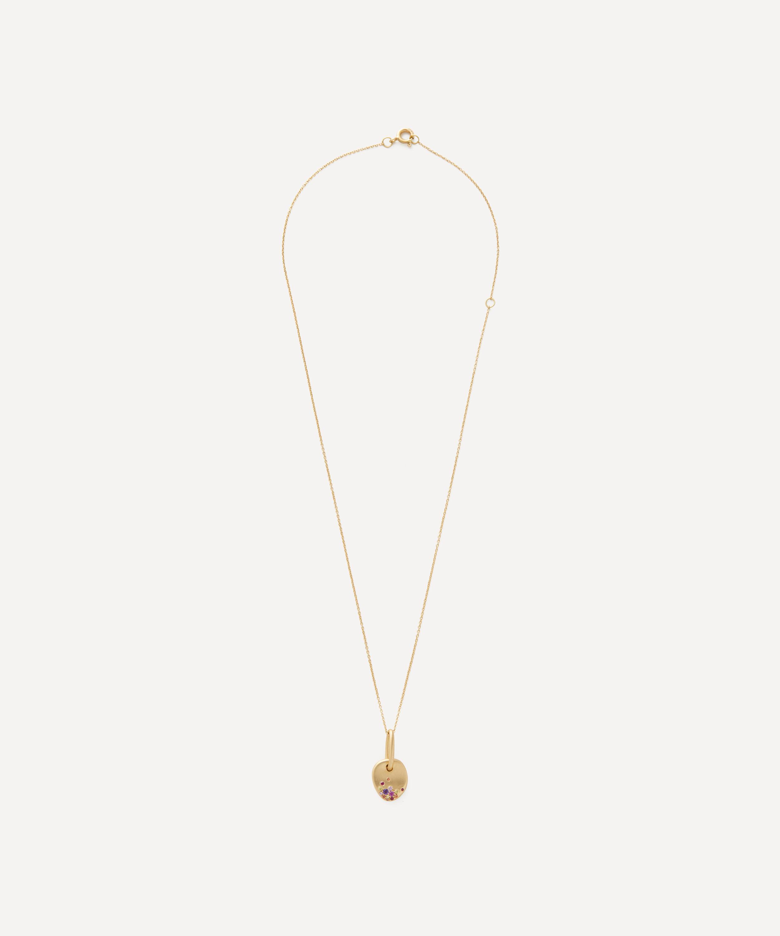 Nada Ghazal - 18ct Gold My Muse Urban Summer Nights Mini Pendant Necklace image number 1