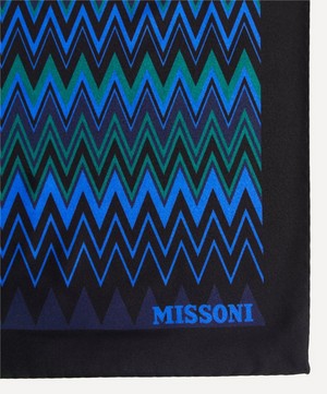 Missoni - Silk Zig-Zag Pocket Square image number 2