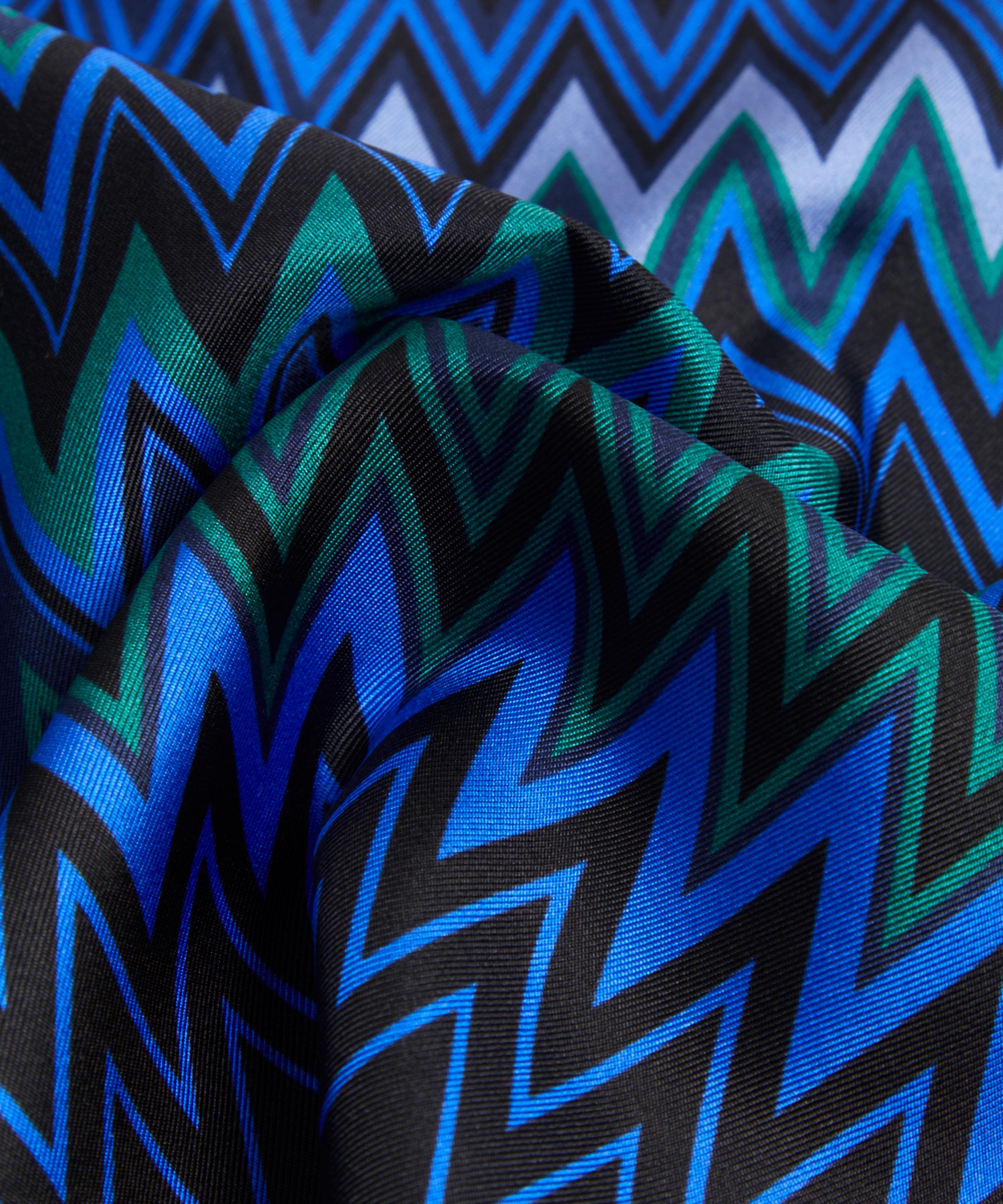 Missoni Silk Zig-Zag Pocket Square | Liberty