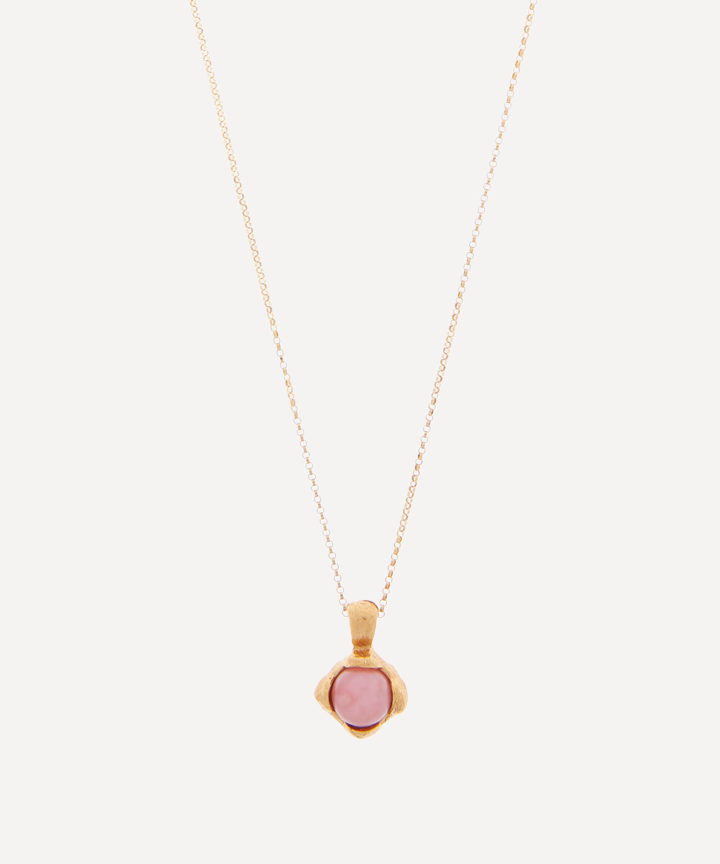 Alighieri - 24ct Gold-Plated The Tramonto Opal Pendant Necklace image number 0