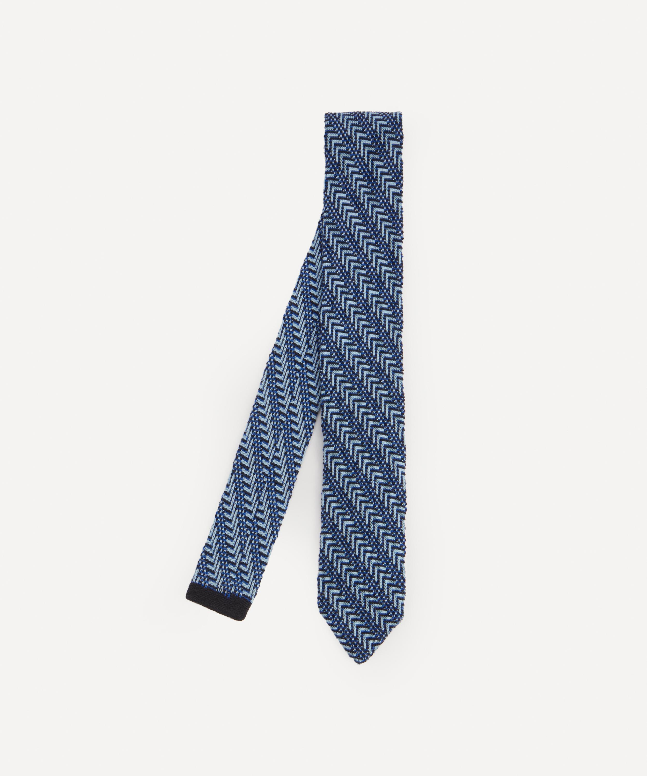 Missoni - Knitted Tonal Chevron Tie image number 0